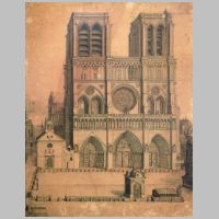 Notre-Dame de Paris, Le parvis de Notre-Dame en 1699, Wikipedia.jpg